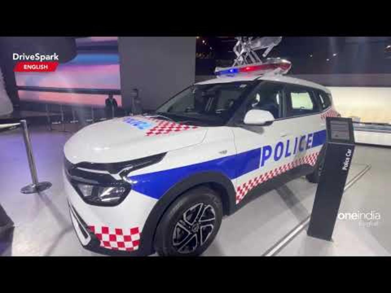 Auto Expo 2023 Kia Carens Police Car Walkaround One News Page VIDEO