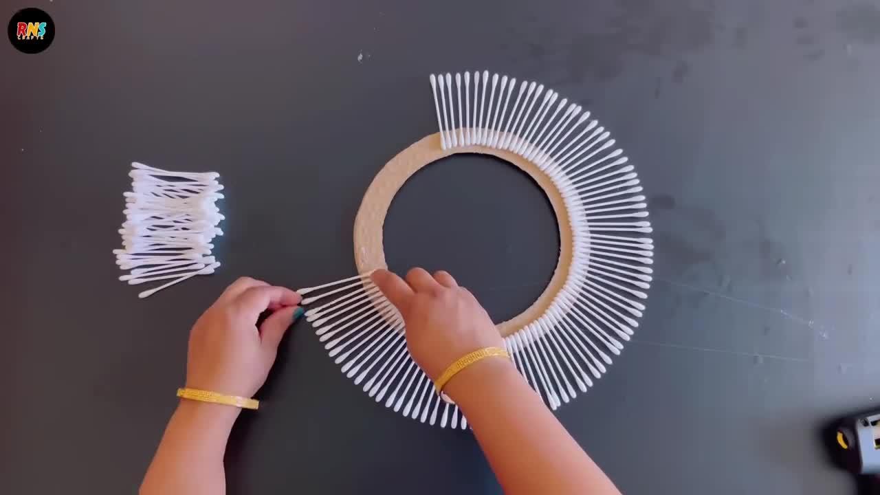 Beautiful Wall Hanging Using Cotton Earbuds One News Page VIDEO