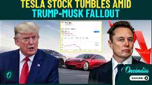 Trump Vs Musk: Tesla Stock Crashes 9% As Trump And Musk Clash Over 'Disgusting' Tax Bill Feud [Video]