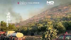 Wildfires hit Greece’s mainland and islands, forcing evacuations [Video]