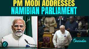 MODI! MODI! Chants, Standing Ovation as PM Modi Address the Namibian Parliament | Watch! [Video]