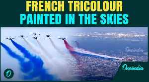 France puts up a GRAND SHOW of its Air Power | AirForce paints Paris skies in the National TRICOLOUR