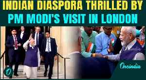 PM Modi's Grand Welcome: Indian Diaspora Floods Streets In London | Historic Trade Deal Looms [Video]
