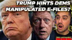 TRUMP HINTS DEMS COULD HAVE PLANTED FAKE EVIDENCE & MANIPULATED EPSTEIN FILES [Video]