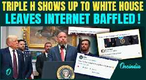 'What the h#ll is Triple H doing there?':Trump pushes for healthier USA but WWE star steals the show [Video]