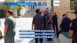 Far-right Israeli minister Itamar Ben-Gvir prays at al-Aqsa, violating decades-old agreement [Video]