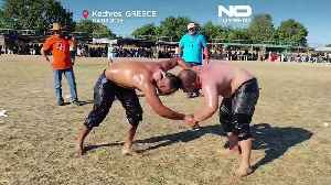 WATCH: Northern Greece hosts Seçek Oil Wrestling Festival [Video]