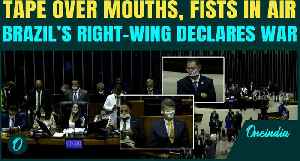Brazilian Congress Erupts in Protest Over Bolsonaro’s Arrest|Tape Mouths, Threaten Action Against SC [Video]