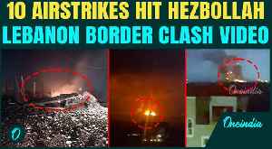 Israel BOMBS Hezbollah Strongholds on Camera: 10 Massive Airstrikes Hit Missile Launchers in Lebanon [Video]