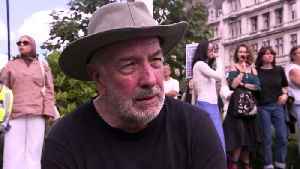 Protesters at Parliament Square Palestine Action demo [Video]