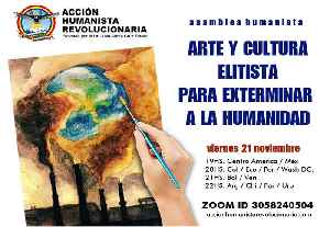 ARTE Y CULTURA ELITISTAS PARA EXTERMINAR A LA HUMANIDAD