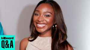 Normani Gives KATSEYE Their Flowers & Talks New Clothing Line In Partnership With SHEIN | Billboard News