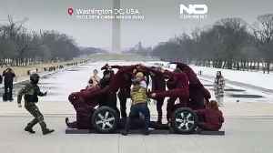 Dance troupe stages artistic protest in Washington over Minneapolis shootings