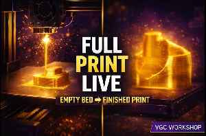 FULL 3D PRINT LIVE – From Empty Bed to Finished Print | VGC Workshop