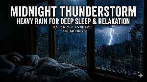 Day 2 : Midnight Thunderstorm: Heavy Rain for Deep Sleep & Relaxation