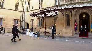 Zelensky arrives at Parliament