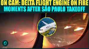 Delta Flight Engine Debris FALLS Moments After São Paulo Takeoff; Passengers PANIC as Engine Fails
