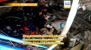 Artemis II crew head back towards Earth after completing record-breaking lunar flyby