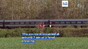 French TGV train collides with a truck, killing one and injuring 27