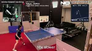 A robot Sony built with AI is defeating human pros at table tennis