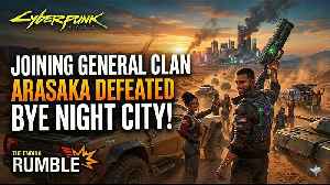 CYBERPUNK 2077: Leaving Night City Forever! 🌵 The Aldecaldos Ending (Arasaka Destroyed)