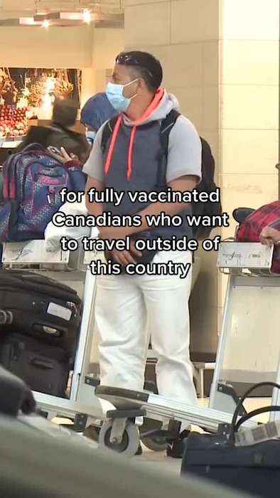 BREAKING Canada working on proof-of-vaccination credentials for international travel.