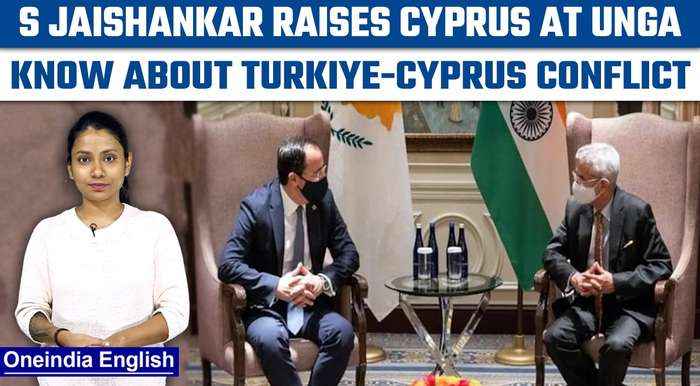 Turkiye-Cyprus issue: EAM raises Cyprus with Turkish counterpart at UN | Oneindia News*Explainer
