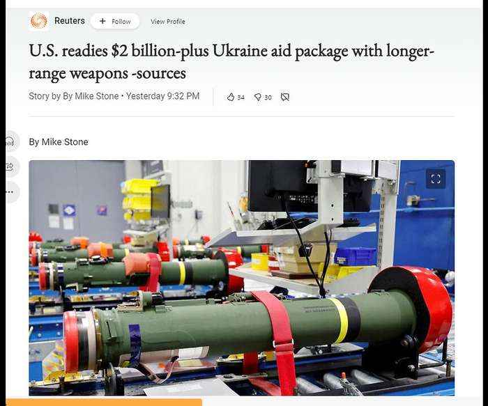 America Sending Another $2 Billion Aid Package to Ukraine with Longer Range Weapons!