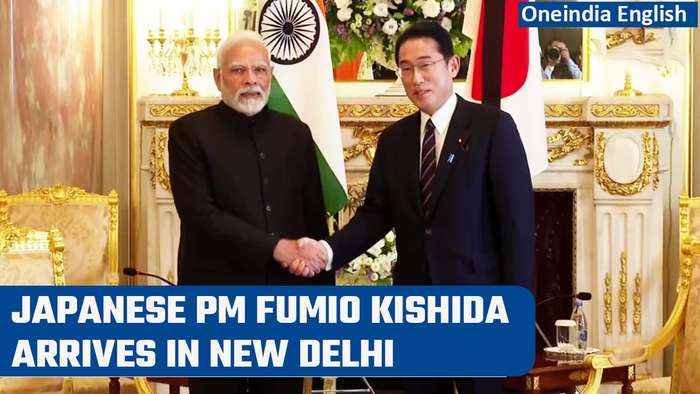 Japanese Prime Minister Fumio Kishida arrives in New Delhi for two day visit | Oneindia News