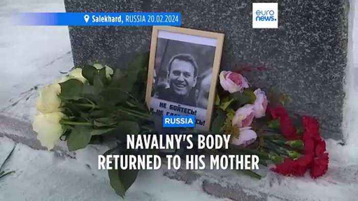 Alexei Navalny's body handed over to his mother more than a week after his death
