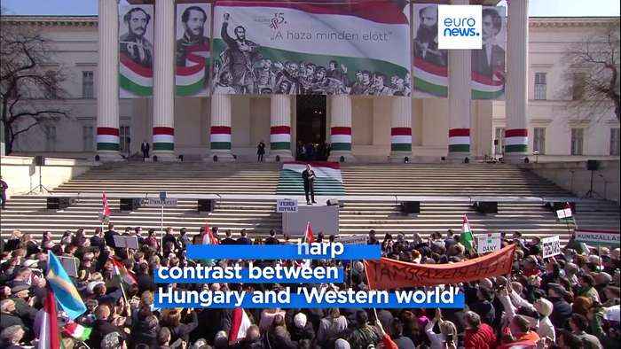 Hungary's Orbán rails against the EU and 'the Western world' in speech on national holiday