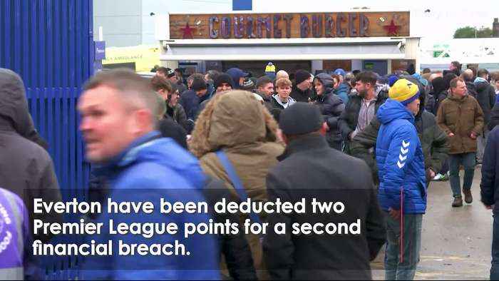 Everton deducted further two points by Premier League