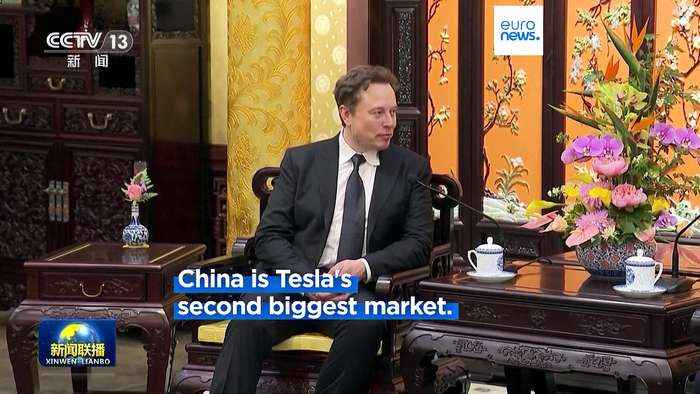 Tesla's Musk in China as rivals reveal new electric cars at Beijing auto show