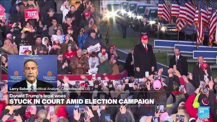 Donald Trump stuck in court amid election campaign: 