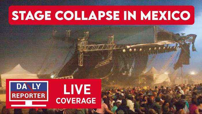 Stage Collapses at Political Rally in Mexico (Nuevo León) - LIVE COVERAGE