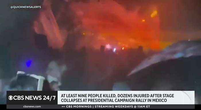 Mexico campaign rally stage collapse_ What to know CBS News