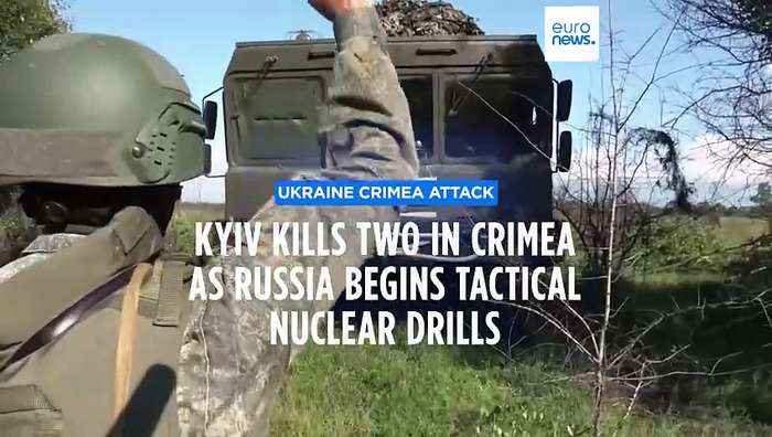 Ukrainian missiles hit Crimea as Russia launches nuclear drills in area