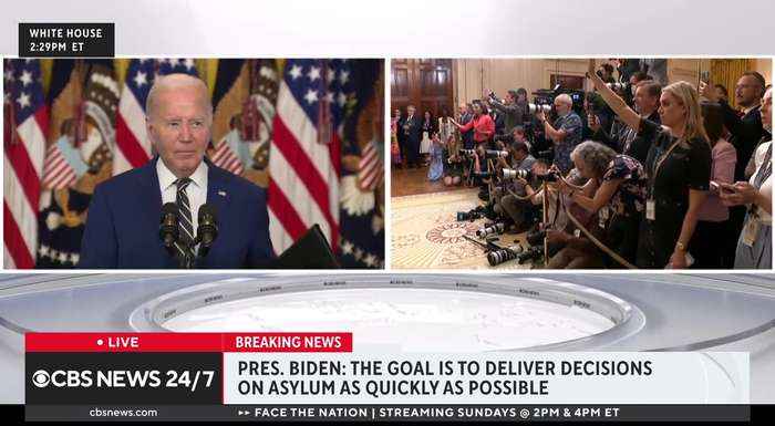 Biden delivers remarks on order limiting asylum claims at U.S.-Mexico border