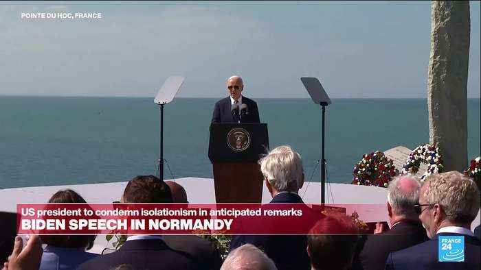 REPLAY: Biden's speech from Pointe du Hoc in Normandy