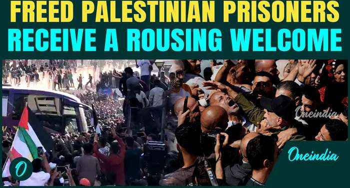 Gaza & West Bank streets erupt in cheer & joy as Israel-released Palestinian Prisoners return home