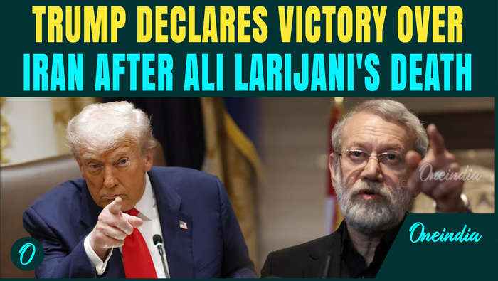 Trump Claims False Victory Over Iran’s Larijani ‘ELIMINATED’ |Blames Him For Brutal Protest Killings
