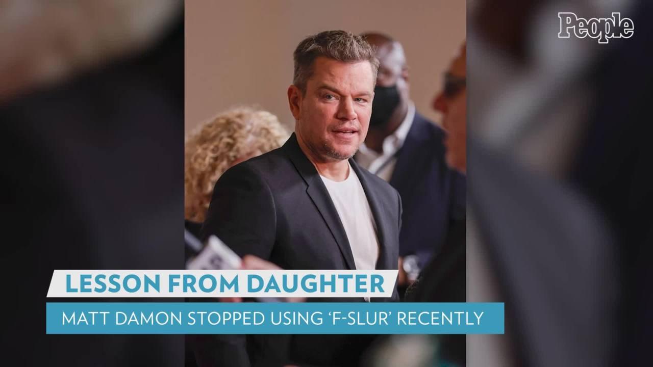 Matt Damon Stopped Using the 'F-Slur for a Homosexual' Recently After Lesson from Daughter