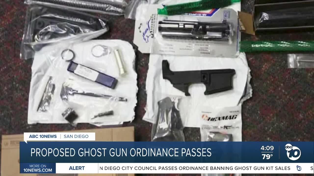 San Diego City Council passes proposed ghost gun ban