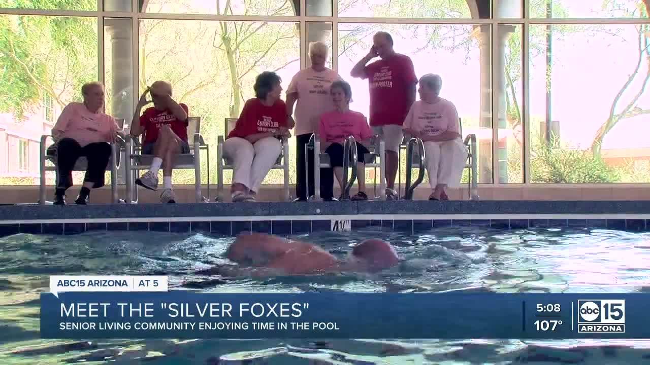 Meet the Silver Foxes, the swim team at Vi at Silverstone senior living center