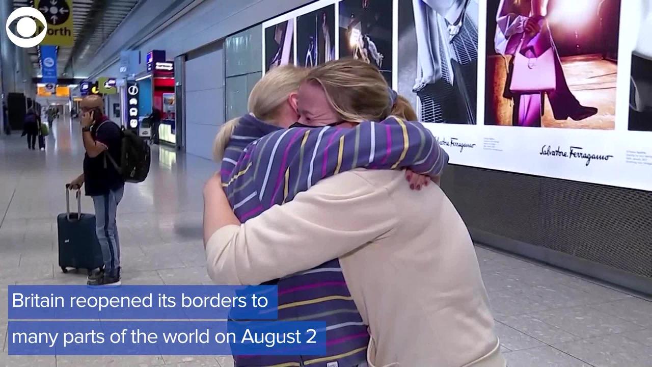 WEB EXTRA: Loved Ones Unite At Heathrow Airport