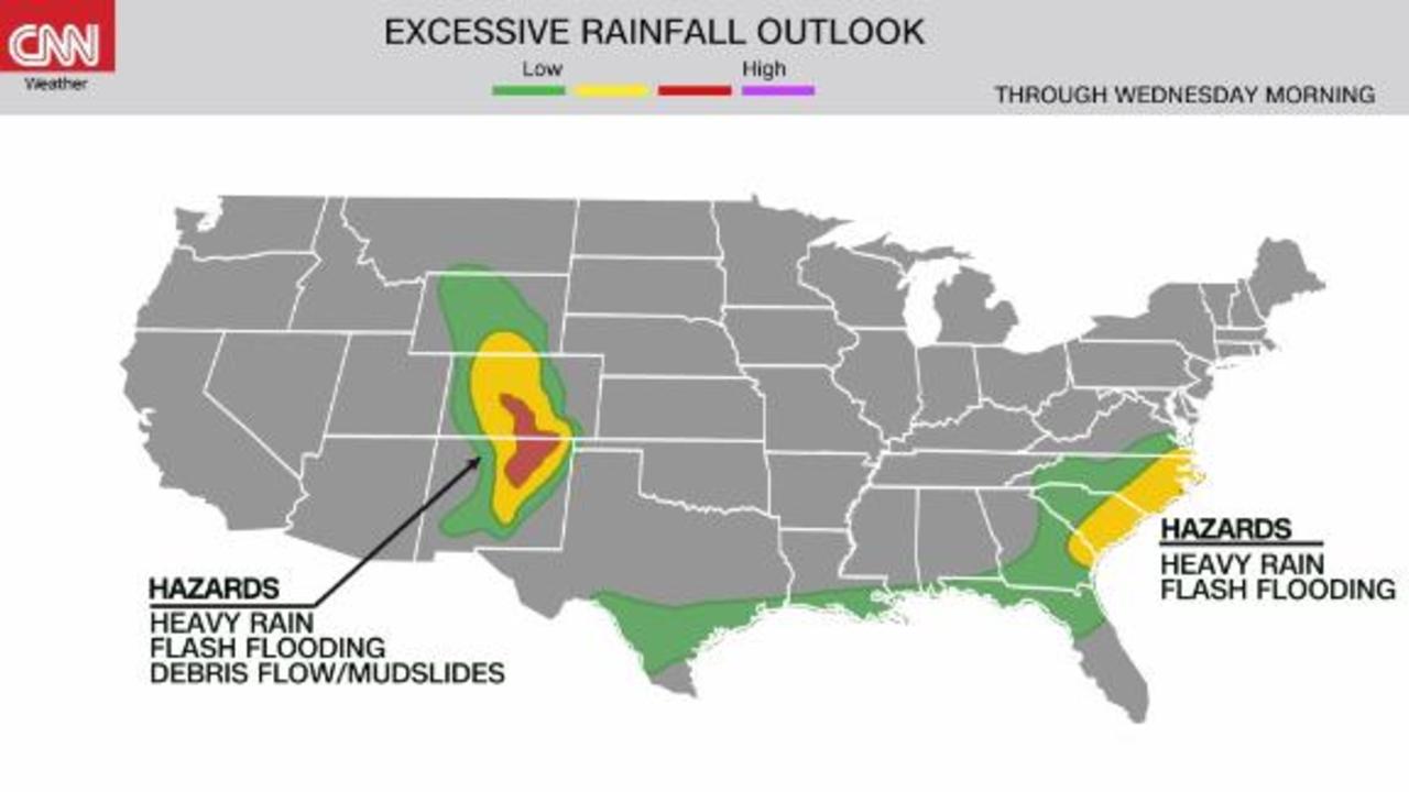 Level 3 of 4 flash flood risk for the Intermountain West