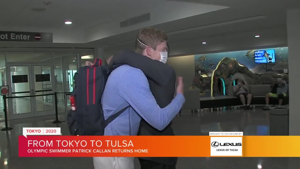 Local Olympic swimmer returns home from Tokyo