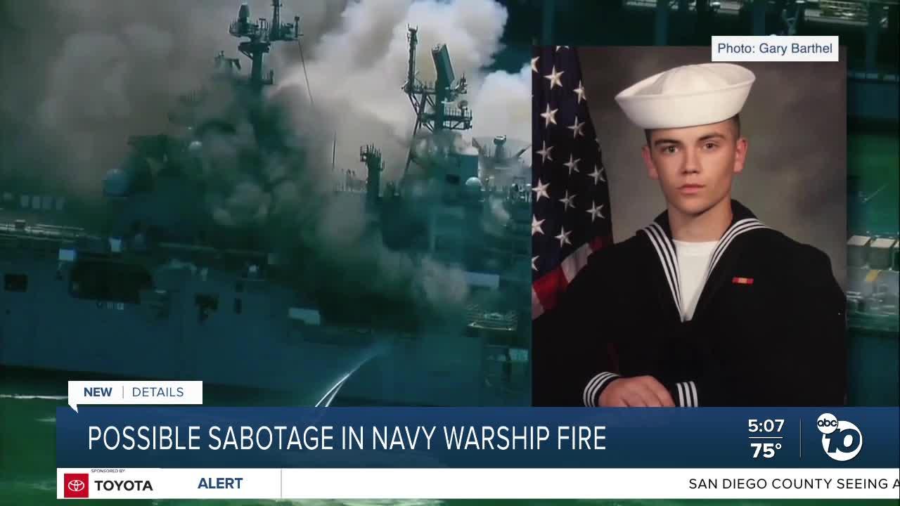 Accused sailor's attorney speaks out after documents reveal possible sabotage in warship fire