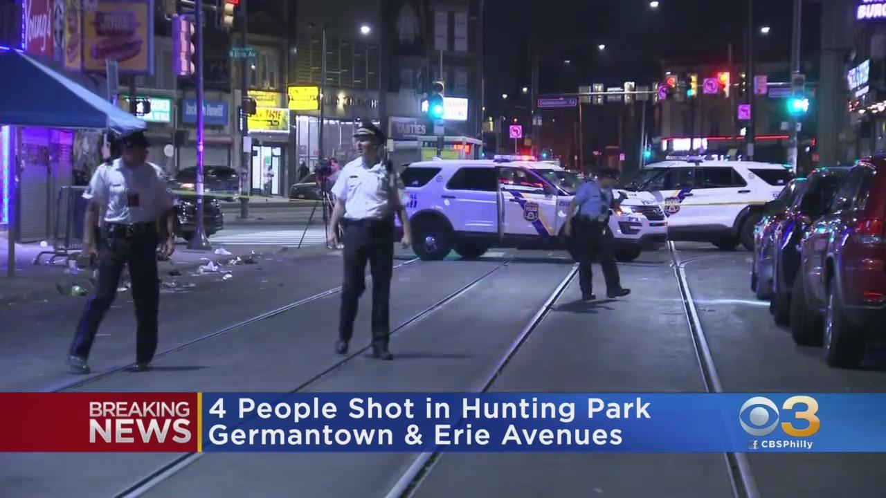 4 People Shot In Hunting Park Drive-By, Police Say