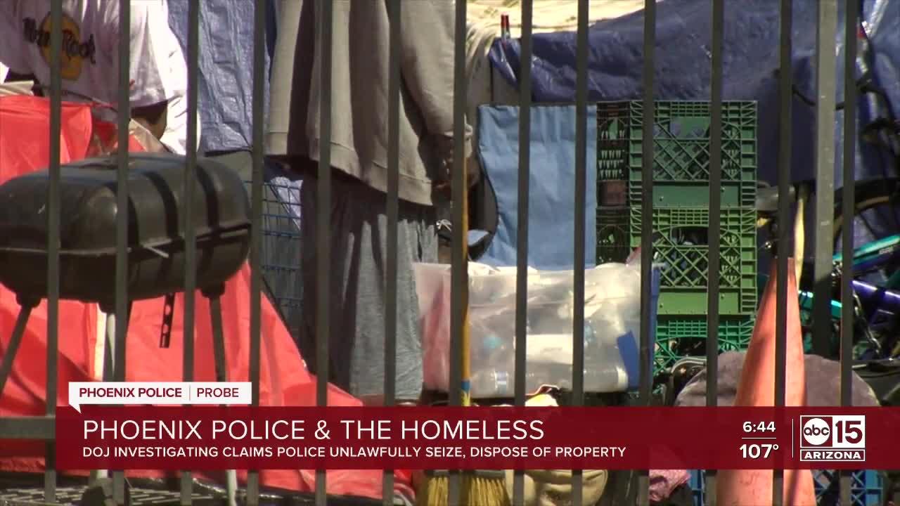 DOJ probe of Phoenix Police Department to include homelessness rights